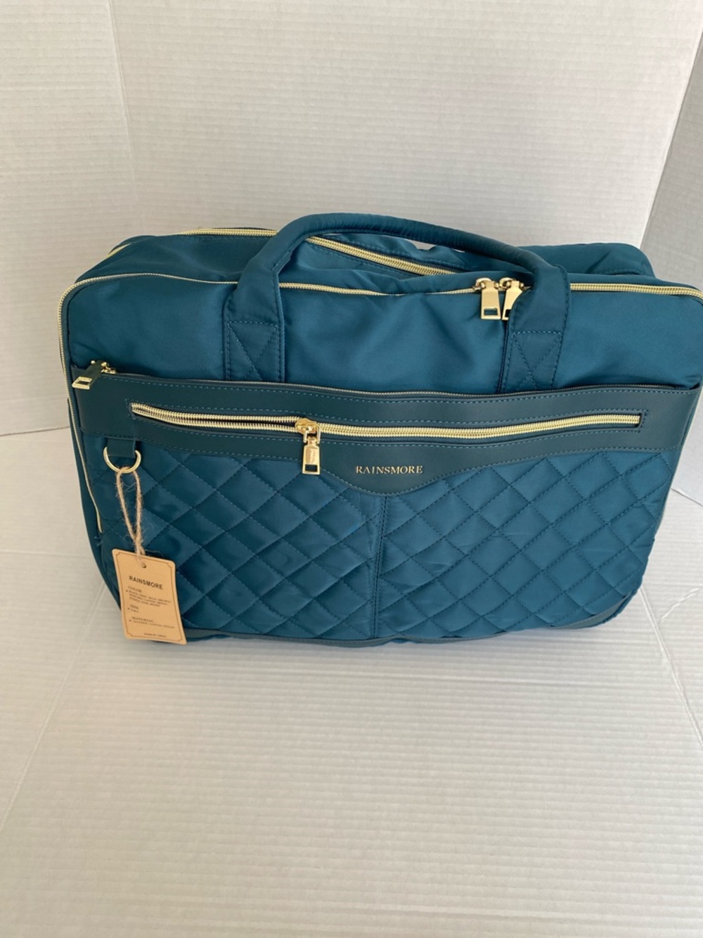 RAINSMORE 17 Inch Laptop Briefcase Waterproof Messenger Bag Office College